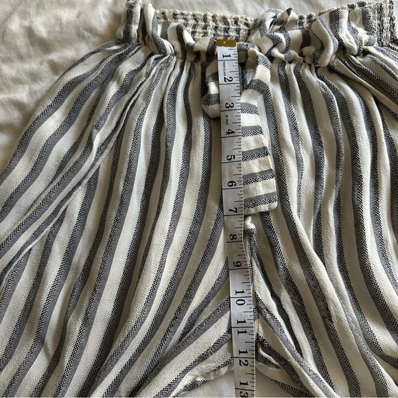 Becca Getaway Cover-Up Pants Split Wide Leg Stripe Tie-Waist Size S/M - Picture 13 of 13